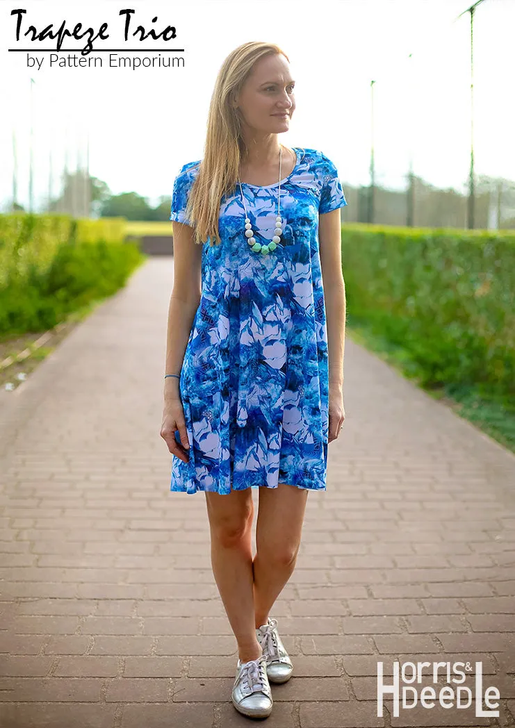 Trapeze Trio | Flared Top, Tunic & Dress Sewing Pattern