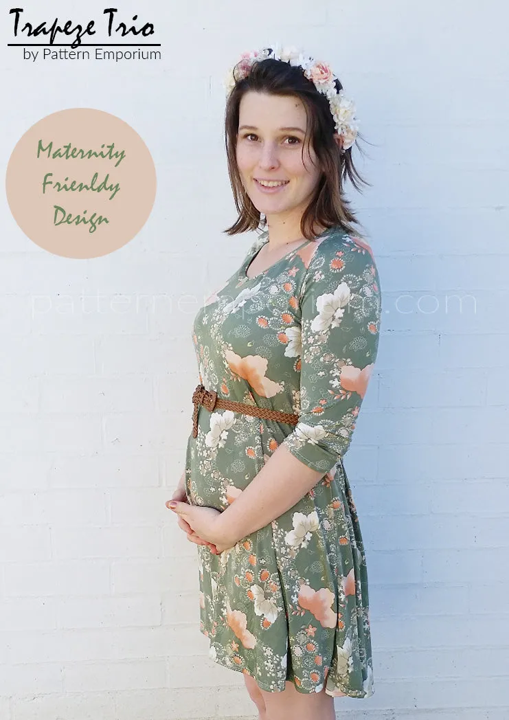 Trapeze Trio | Flared Top, Tunic & Dress Sewing Pattern