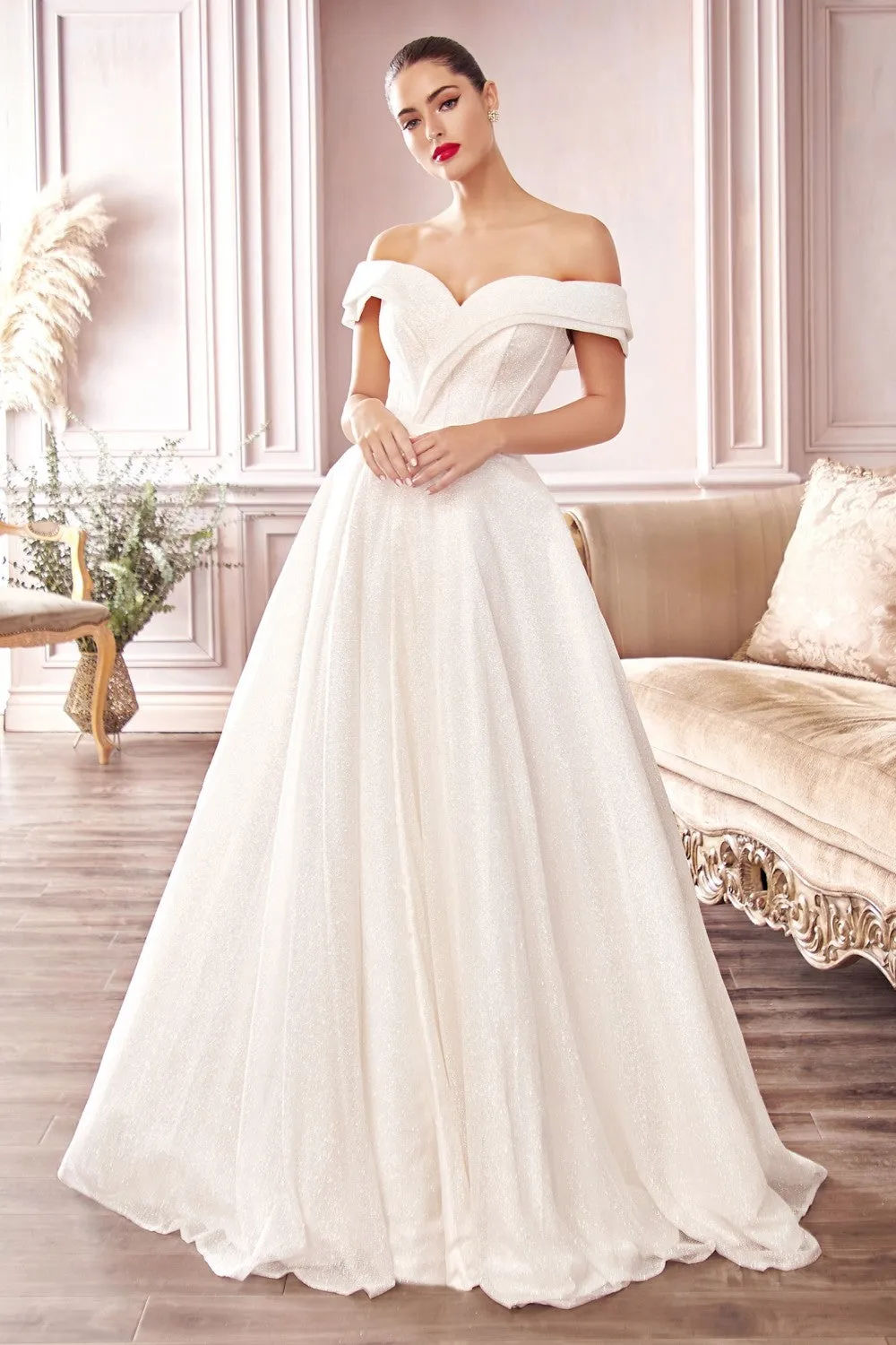 Treasure Wedding Dress Off Shoulder Bridal Gown 740214THA-OffWhite