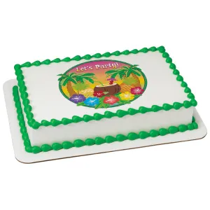 Tropical Party Edible Image Layon #19706