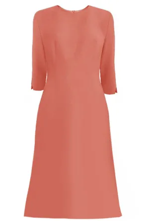 Tuscany A-line Dress with 3/4 Sleeves