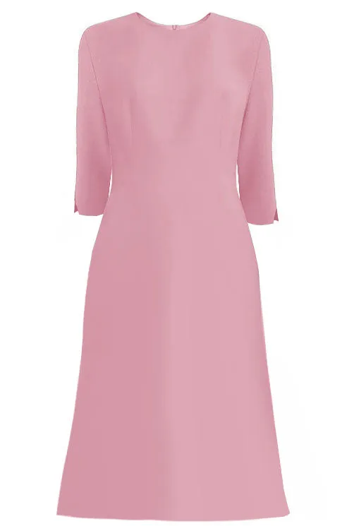Tuscany A-line Dress with 3/4 Sleeves