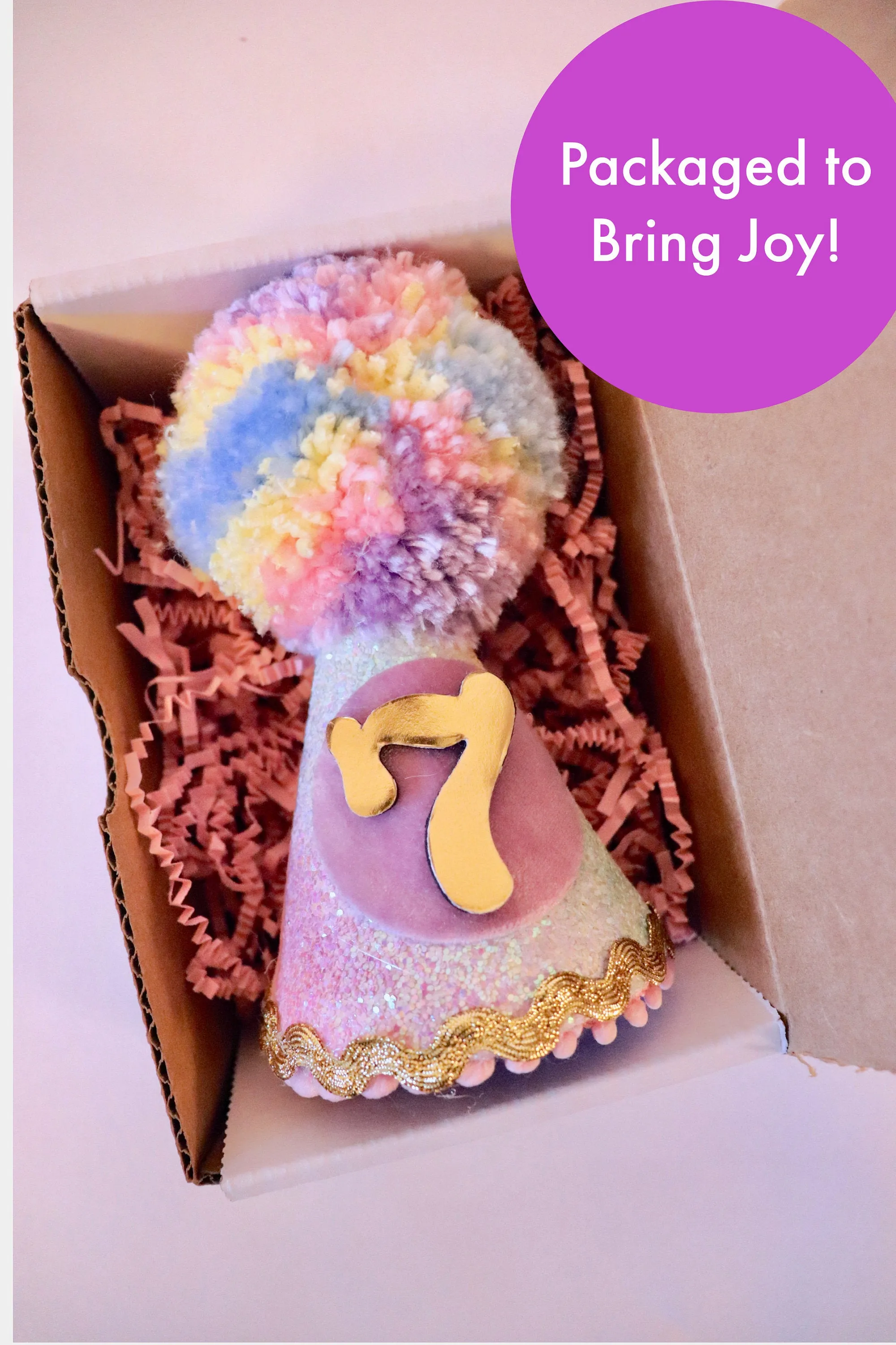 Unicorn Birthday Hat - Multicolor