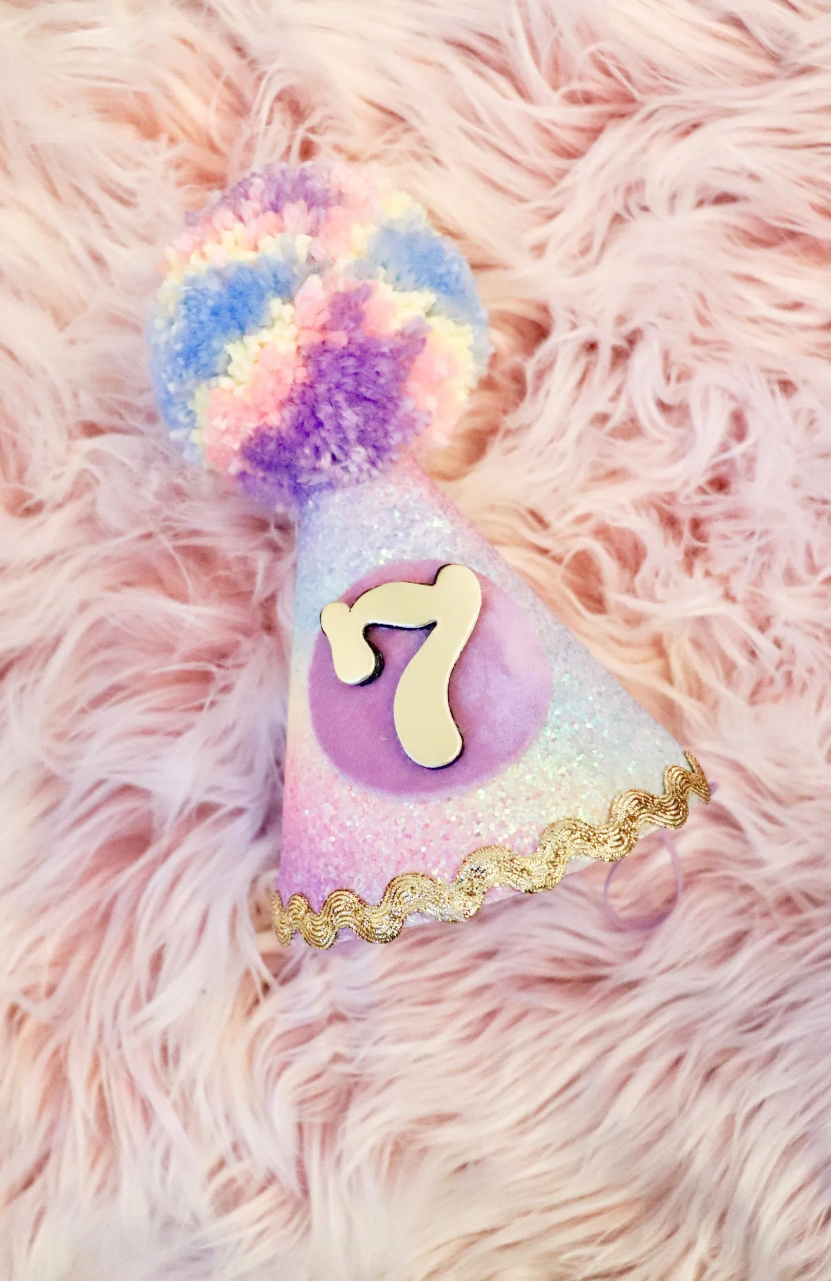 Unicorn Birthday Hat - Multicolor