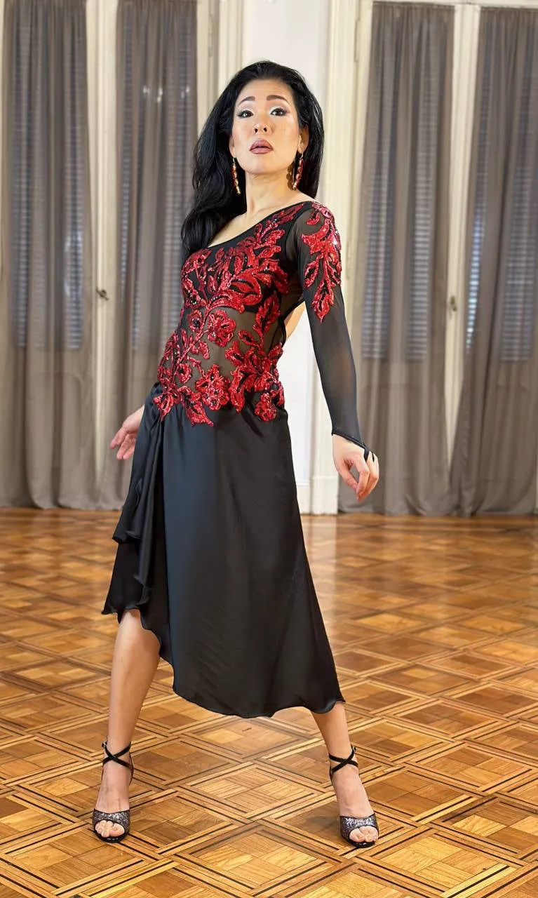 Vestido Tango Escenario SH1197