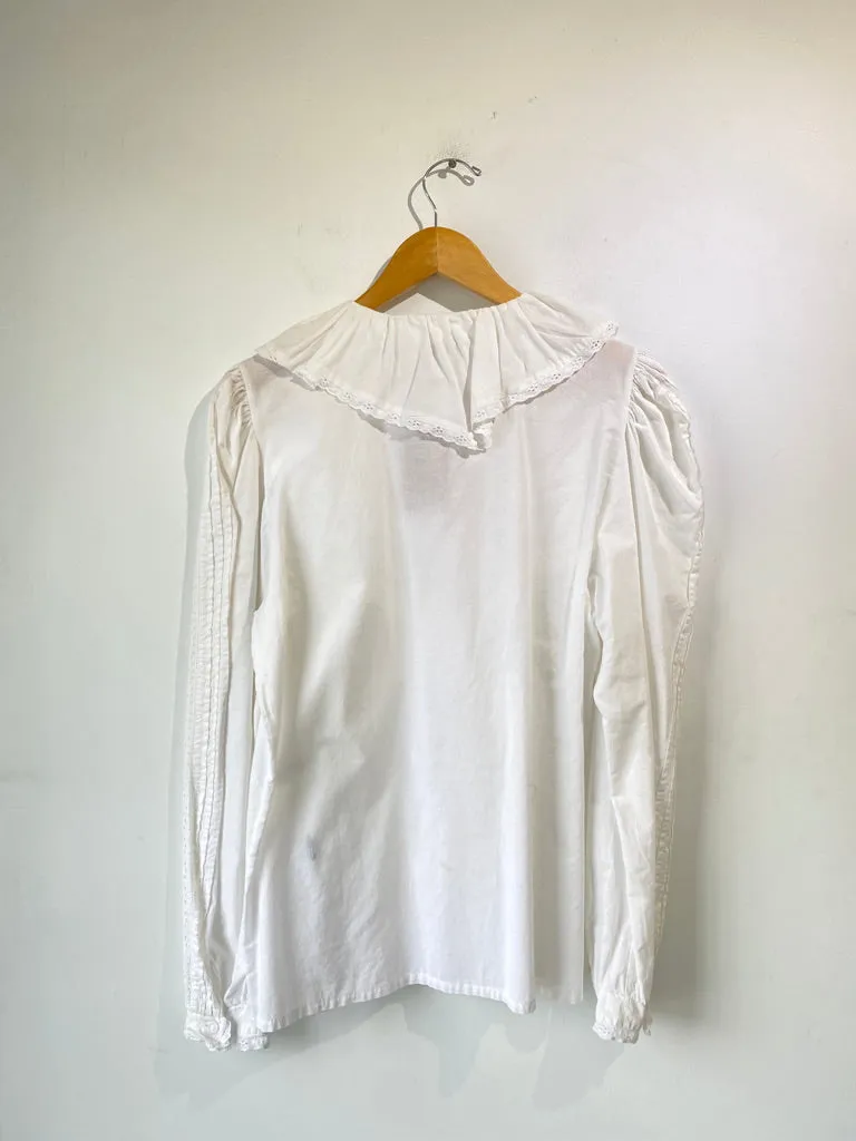 Vintage Laura Ashley White Eyelet Top