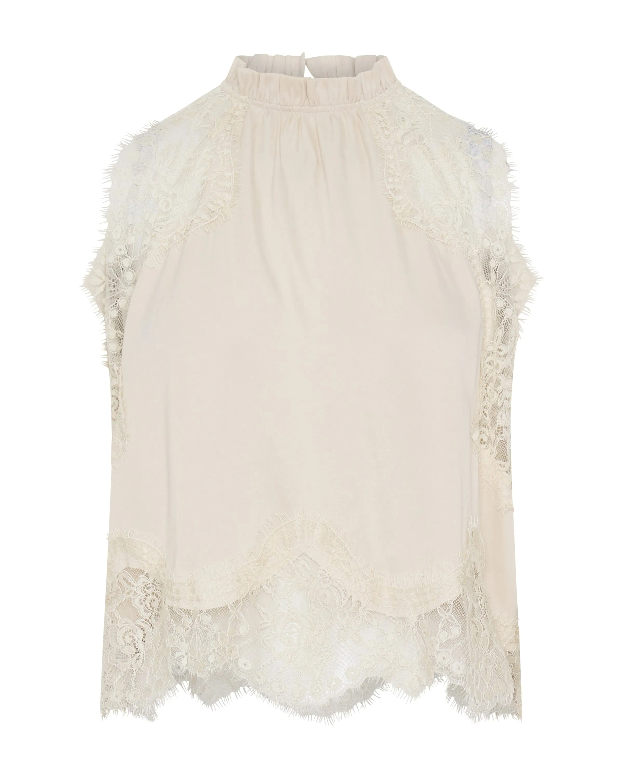 VISIONS LACE TOP | BUTTERCREAM