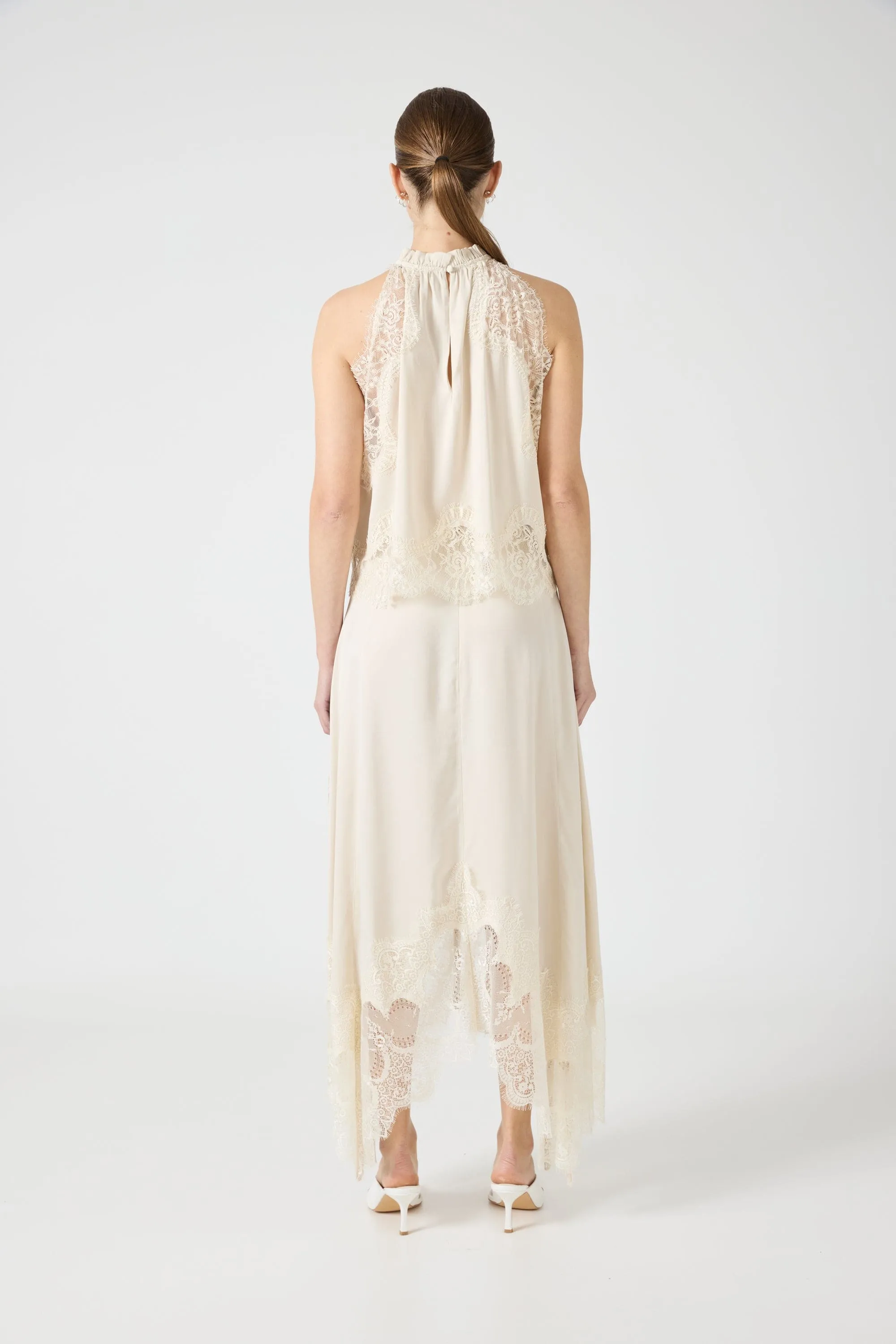 VISIONS LACE TOP | BUTTERCREAM