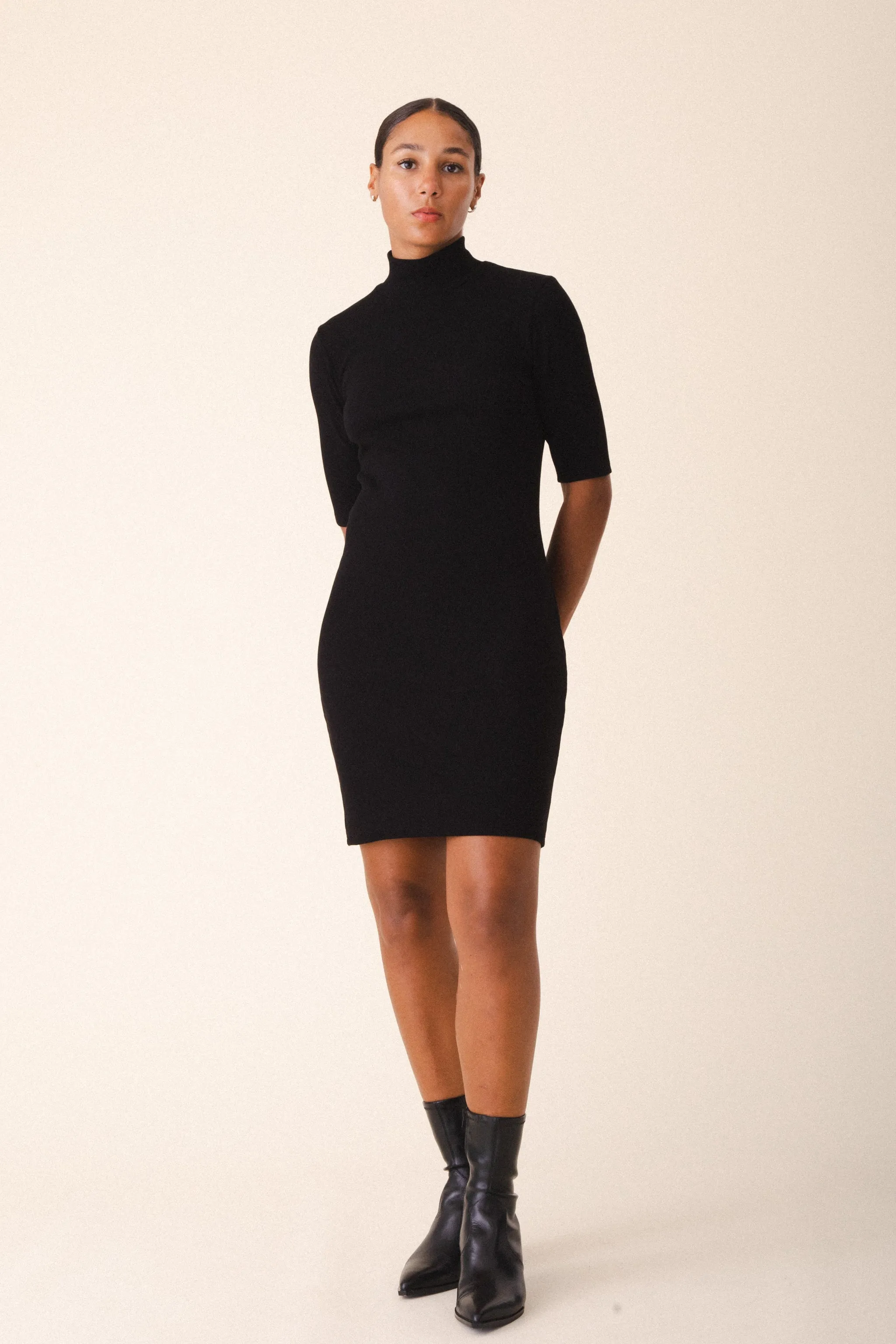 Volley Dress in Black
