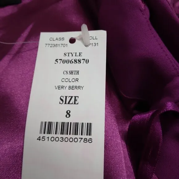 WHBM | NWT Very Berry Perfect Form Sheath Dress | Size 8