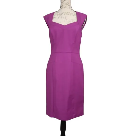 WHBM | NWT Very Berry Perfect Form Sheath Dress | Size 8