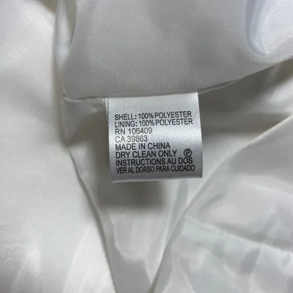 White TAHARI-LEVINE STUDIO Sheath Dress Sz 4 NWOT!