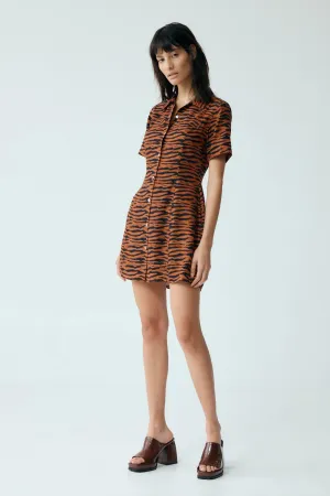 WILD HEARTS SHIRT DRESS | ZEBRA