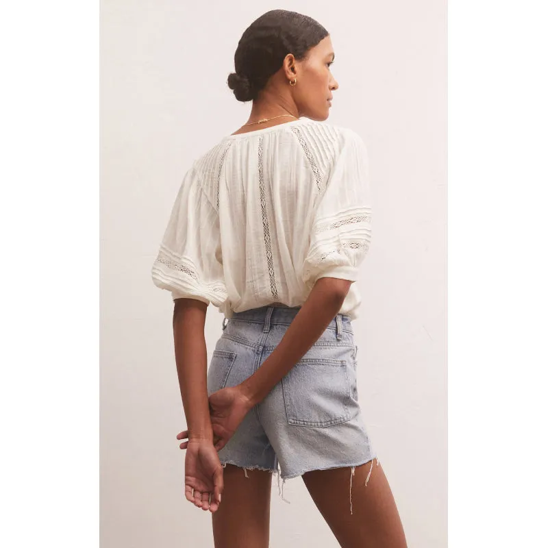 Z Supply Elliot Lace Inset Top