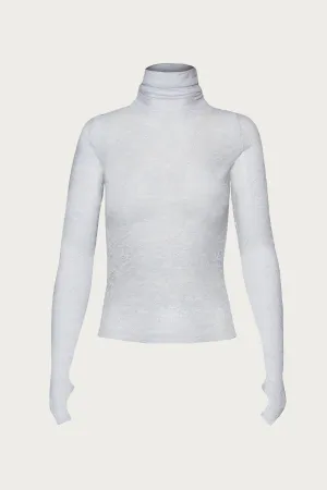 ZADIE LACE TURTLENECK TOP