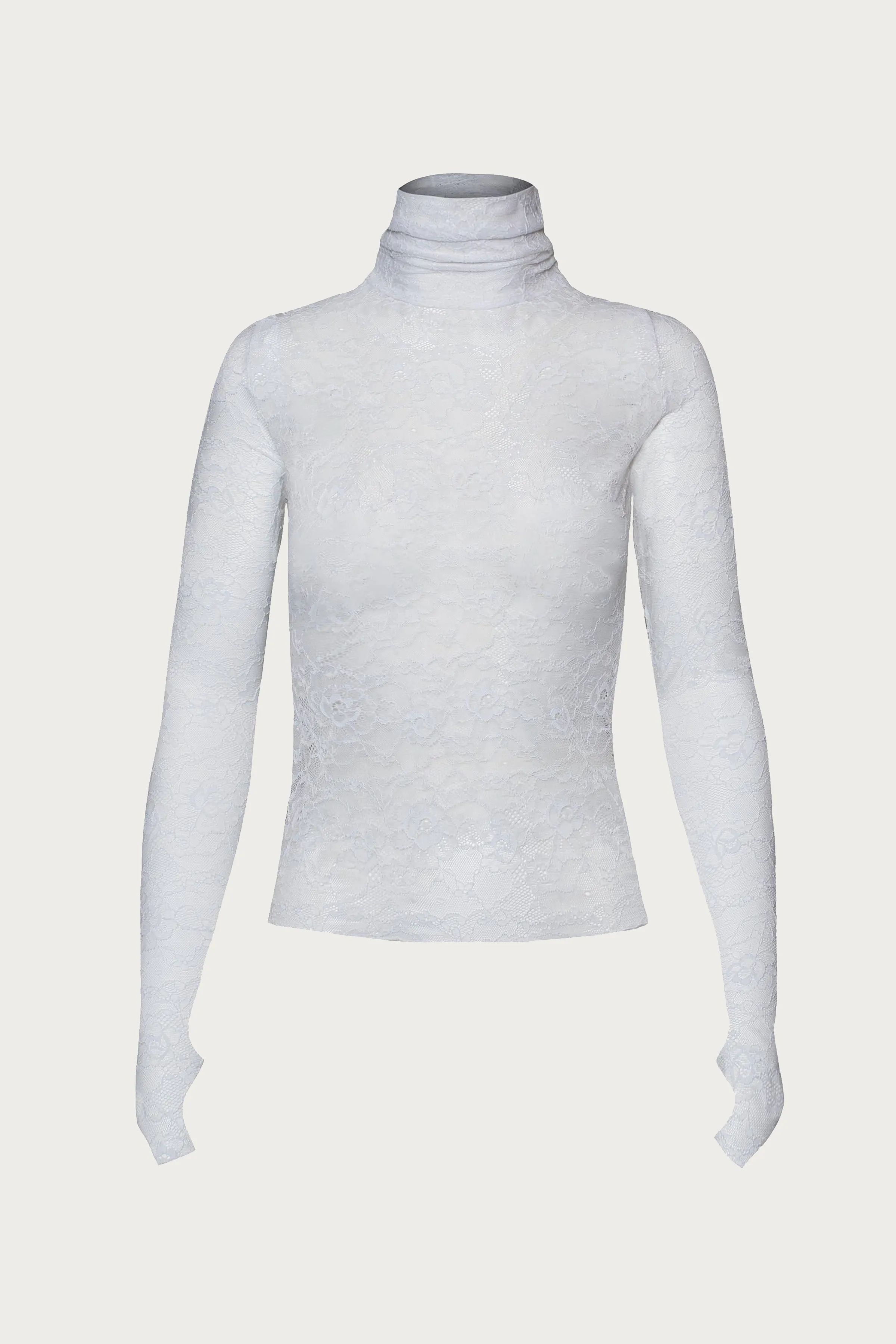 ZADIE LACE TURTLENECK TOP