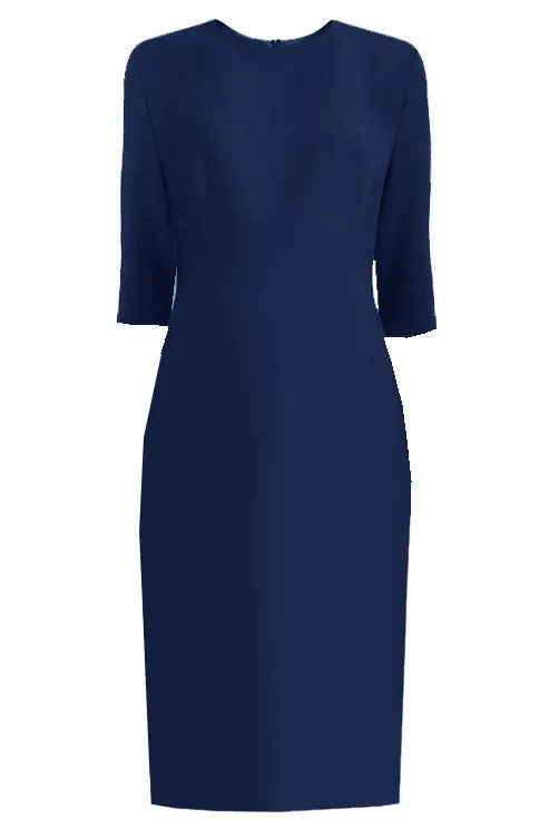Zurich Sheath Dress with 3/4 Sleeves